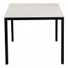 Moe's Home Collection Parson Dining Table White Marble - Side Angle