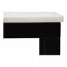 Moe's Home Collection Parson Dining Table White Marble - Side Closeup Top Angle - Moe's Home Collection Parson Dining Table White Marble - Side Closeup Top Angle