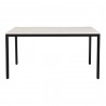 Moe's Home Collection Parson Dining Table White Marble - Front Angle