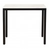 Moe's Home Collection Parson Mini Desk White Marble - Front Angle