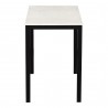 Moe's Home Collection Parson Mini Desk White Marble - Side Angle