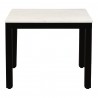 Moe's Home Collection Parson Side Table White Marble - Front Angle