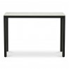 Moe's Home Collection Parson Console Table - White Marble - Front Angle