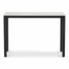 Moe's Home Collection Parson Console Table - White Marble - Front Angle - Moe's Home Collection Parson Console Table - White Marble - Front Angle