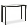 Moe's Home Collection Parson Console Table - White Marble - Front Side Angle