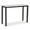 Moe's Home Collection Parson Console Table - White Marble - Front Side Angle - Moe's Home Collection Parson Console Table - White Marble - Front Side Angle