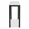 Moe's Home Collection Parson Console Table - White Marble - Side Angle - Moe's Home Collection Parson Console Table - White Marble - Side Angle