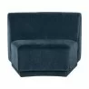 Sunpan Jaclyn Modular Armless Chair in Danny Dusty Blue - Front Angle - Sunpan Jaclyn Modular Armless Chair in Danny Dusty Blue - Front Angle