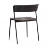 Sunpan Keanu Dining Chair - Gunmetal - Back Side Angle