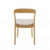Greenington Hanna Chair Leather Seat, Wheat - Set of Two - Back Angle