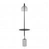 Symbol 66" Metal Floor Lamp With Side Table