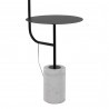 Symbol 66" Metal Floor Lamp With Side Table