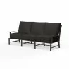 La Jolla Sofa in Spectrum Carbon w/ Self Welt - Front Side Angle - La Jolla Sofa in Spectrum Carbon w/ Self Welt - Front Side Angle