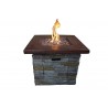 Crawford and Burke Kiska Brick Outdoor Square Gas Fire Pit, Lifestyle