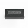 Sunset West Black Granite Rectangular Fire Table - Top Angle