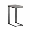 Sunpan Sawyer End Table Antique Brass-White / Black-Grey - Front Angle - Sunpan Sawyer End Table Antique Brass-White / Black-Grey - Front Angle