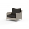 Manhattan Club Chair in Spectrum Carbon w/ Self Welt - Front Side Angle