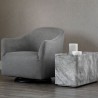 Sunpan Liza Side Table Marble-Look Grey - Lifestyle