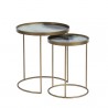 Sunpan Thalia Nesting Table - Set of Two - Front Angle