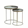 Sunpan Thalia Nesting Table - Set of Two - Front Angle - Sunpan Thalia Nesting Table - Set of Two - Front Angle