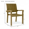 Aspen Stackable Armchair - Set of Four dimension - Aspen Stackable Armchair - Set of Four dimension