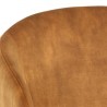 Sunpan Echo Lounge Chair in Black-Nono Tapenade Gold - Closeup Top Angle