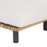 Sunpan Geneve Lounger - Palazzo Cream - Closeup Angle