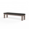 Laguna Dining Bench in Spectrum Carbon, No Welt - Front Side Angle