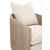 LiveSmart Gellar-Linen, Natural Gray Oak & Cane - Seat Closeup Angle