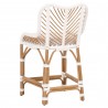 Laguna Counter Stool in White Synthetic Peel White Speckle - Back Angled