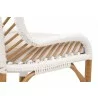 Laguna Counter Stool in White Synthetic Peel White Speckle - Seat Mid Arm Close-up - Laguna Counter Stool in White Synthetic Peel White Speckle - Seat Mid Arm Close-up