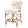 Laguna Counter Stool in White Synthetic Peel White Speckle - Angled