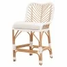 Laguna Counter Stool in White Synthetic Peel White Speckle - Angled - Laguna Counter Stool in White Synthetic Peel White Speckle - Angled