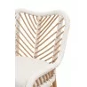 Laguna Counter Stool in White Synthetic Peel White Speckle - Seat back Detail - Laguna Counter Stool in White Synthetic Peel White Speckle - Seat back Detail