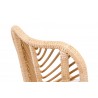 Laguna Dining Chair in Natural Sanded Peel White Speckle - Seat bAck Close-up