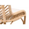 Laguna Dining Chair in Natural Sanded Peel White Speckle - Side Design Close-up