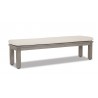 Laguna Dining Bench with Canvas Flax Cushion