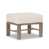 Laguna Ottoman in Canvas Flax, No Welt - Front Side Angle