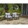 Tortuga Outdoor Lakeview 2-Pc Seat Set Gray