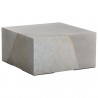 Sunpan Kyson Coffee Table - Silver - Front Side Angle