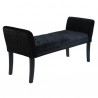 Armen Living Chatham Bench In Black Velvet 01