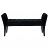 Armen Living Chatham Bench In Black Velvet