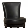 Boston Swivel Barstool In Black Bonded Leather 26" seat height 002