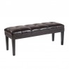 Armen Living Howard Bench Black or Brown Bonded Leather 01