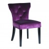 Armen Living Elise Side Chair in Purple Velvet Front
