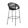 Acapulco 26" Indoor Outdoor Steel Bar Stool with Black Rope 02