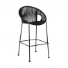 Acapulco 26" Indoor Outdoor Steel Bar Stool with Black Rope 01