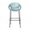 Acapulco 26" Indoor Outdoor Steel Bar Stool with Wasabi Rope 03