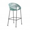 Acapulco 26" Indoor Outdoor Steel Bar Stool with Wasabi Rope 02