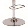 Armen Living Adele Adjustable Height Swivel Faux Leather and Walnut Wood Bar Stool Base